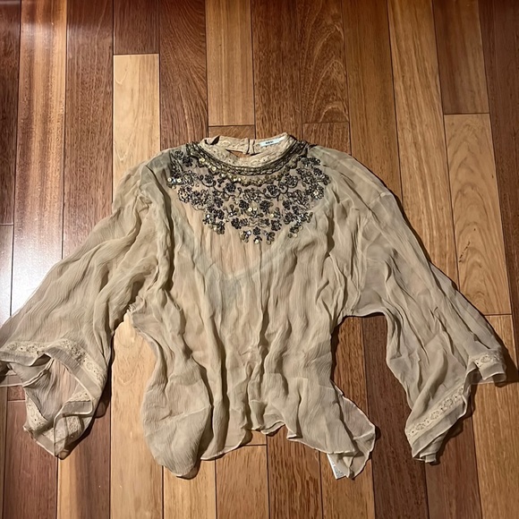 Sheer beaded top - Picture 1 of 3